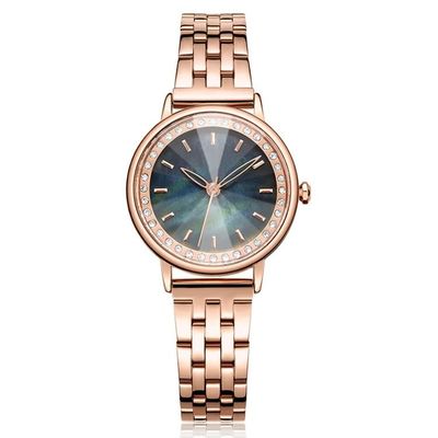 3ATM prenda impermeable Diamond Quartz Watch Tempered Glazed auténtico
