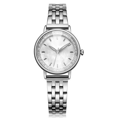 3ATM prenda impermeable Diamond Quartz Watch Tempered Glazed auténtico