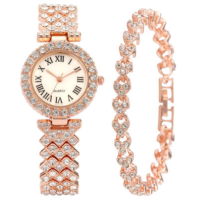 reloj del cuarzo de las mujeres 100g, OEM Diamond Bracelet Watch For Ladies