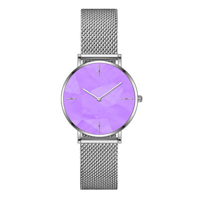Resistente de agua de acero inoxidable del reloj 3atm del cuarzo de las mujeres de SS316L