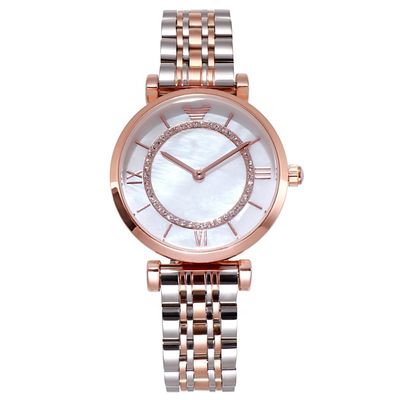 ODM de las señoras Japón Movt de Diamond Rose Gold Wrist Watch For disponible