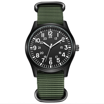 Relojes clásicos del cuarzo de la batería de SR626SW, reloj de nylon de PC21 Movt