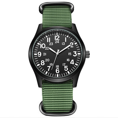 Relojes clásicos del cuarzo de la batería de SR626SW, reloj de nylon de PC21 Movt