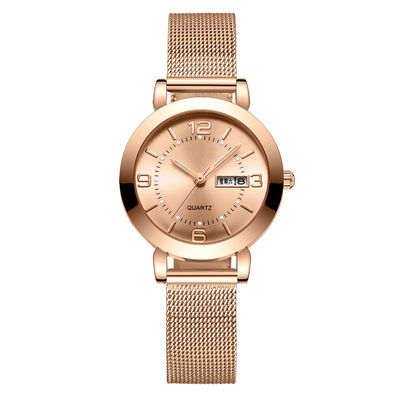 Reloj de lujo del cronógrafo del cuarzo de las mujeres del movimiento de Japón