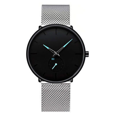 Reloj unisex del cuarzo de la moda con Mesh Band de acero inoxidable