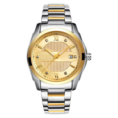 Correa automática de Diamond Studded Watch With Steel del negocio de los hombres mecánicos