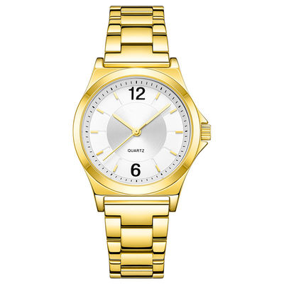 Correa de acero inoxidable de la prenda impermeable del reloj de las mujeres japonesas del movimiento de la moda