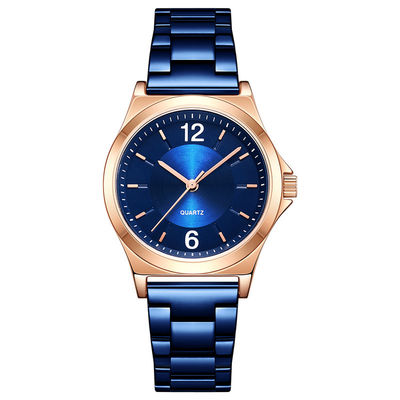Correa de acero inoxidable de la prenda impermeable del reloj de las mujeres japonesas del movimiento de la moda