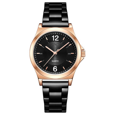 Correa de acero inoxidable de la prenda impermeable del reloj de las mujeres japonesas del movimiento de la moda