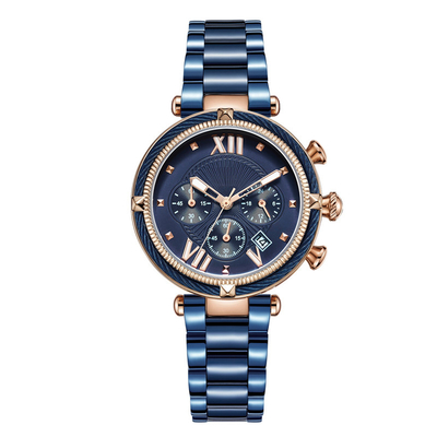 Nuevos relojes de lujo de la tendencia de Crystal Women Watch Roman Numerals para las señoras