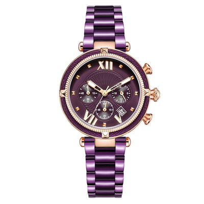 Nuevos relojes de lujo de la tendencia de Crystal Women Watch Roman Numerals para las señoras