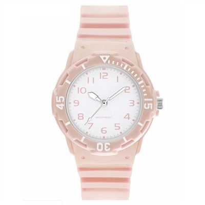 Reloj simple casual del movimiento de Japón de la banda del silicón para las mujeres de los hombres