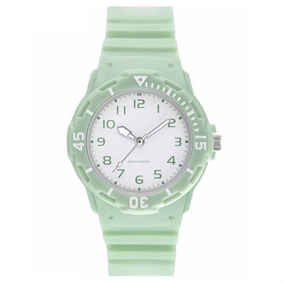 Reloj simple casual del movimiento de Japón de la banda del silicón para las mujeres de los hombres