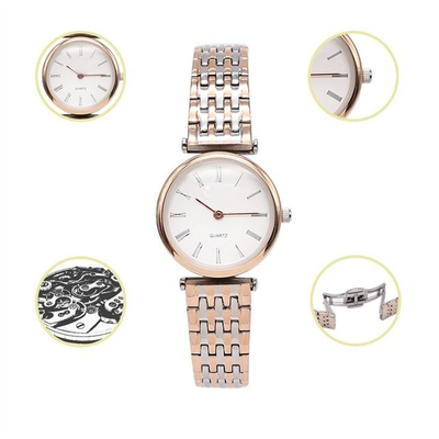 Modificado para requisitos particulares junte el reloj de acero inoxidable de la pulsera del cronógrafo 316l del reloj del cuarzo