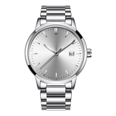 La correa análoga de cristal mineral del reloj 20m m trenzó el nilón para los hombres