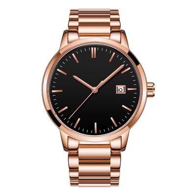 La correa análoga de cristal mineral del reloj 20m m trenzó el nilón para los hombres