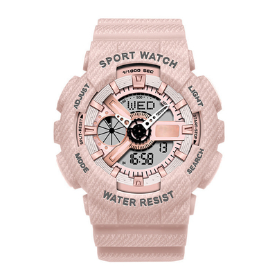 Correa 25m m de la resina de la prenda impermeable del reloj del cuarzo de los pares del deporte de Speedmaster