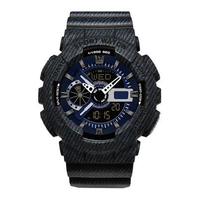 Correa 25m m de la resina de la prenda impermeable del reloj del cuarzo de los pares del deporte de Speedmaster