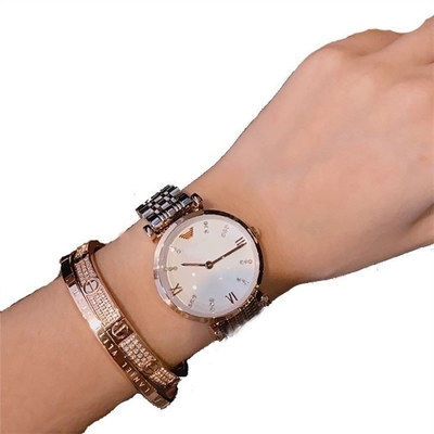 Reloj de acero inoxidable análogo 30m m Dia Casual Aesthetic Mirror del cuarzo