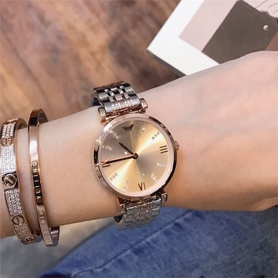 Reloj de acero inoxidable análogo 30m m Dia Casual Aesthetic Mirror del cuarzo