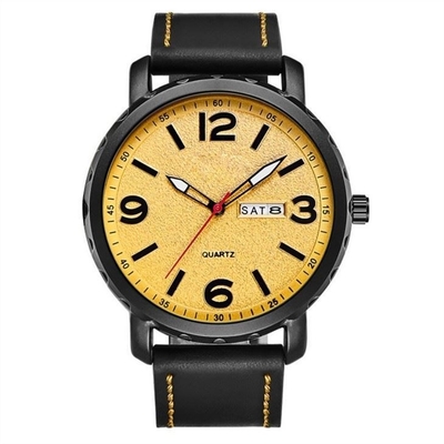 Los deportes duales del calendario del dial grande miran el reloj casual de los hombres de los deportes de Digitaces