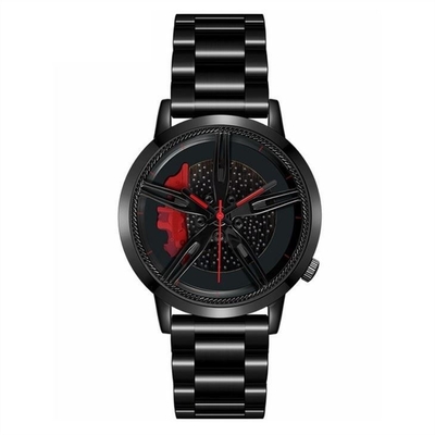 acero masculino de acero inoxidable ROHS del dial esquelético del reloj del cuarzo de la correa de 20m m