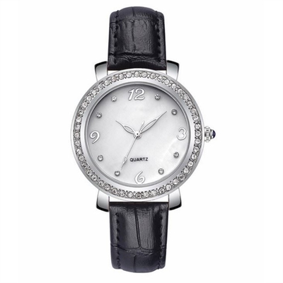 Longitud auténtica ROHS de Diamond Quartz Watch 280m m del dial del Zircon para las mujeres