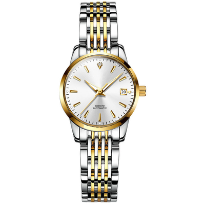 Caso de Diamond Watch Interchangeable Strap Alloy de las mujeres mecánicas