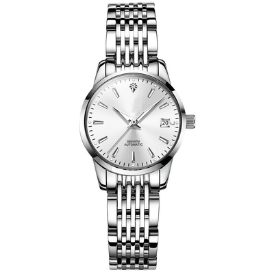 Caso de Diamond Watch Interchangeable Strap Alloy de las mujeres mecánicas