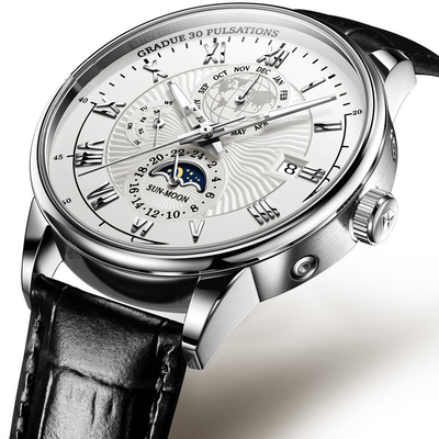 Relojes mecánicos del cuarzo del ojo del profesional tres del negocio para los ejecutivos