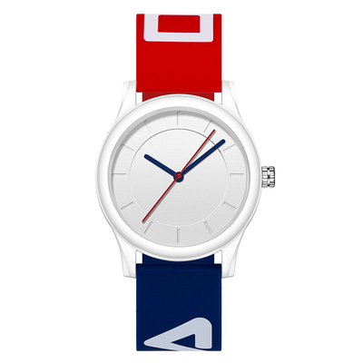 Espejo de acrílico del silicón de la correa del reloj de los deportes del grueso casual del reloj 10m m