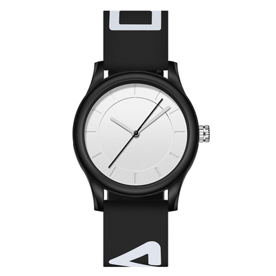 Espejo de acrílico del silicón de la correa del reloj de los deportes del grueso casual del reloj 10m m