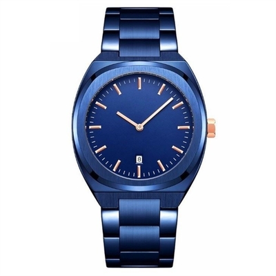 Circunferencia de acero inoxidable del reloj 218m m del cuarzo de los hombres minimalistas