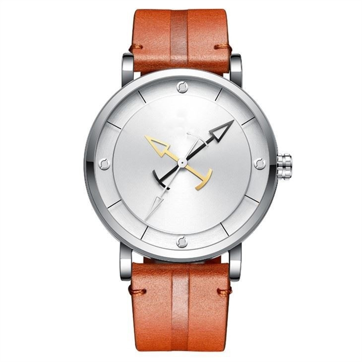 El reloj de cuero casual para hombre 30 de la caja de la aleación mide el espejo de cristal mineral de la resistencia de agua