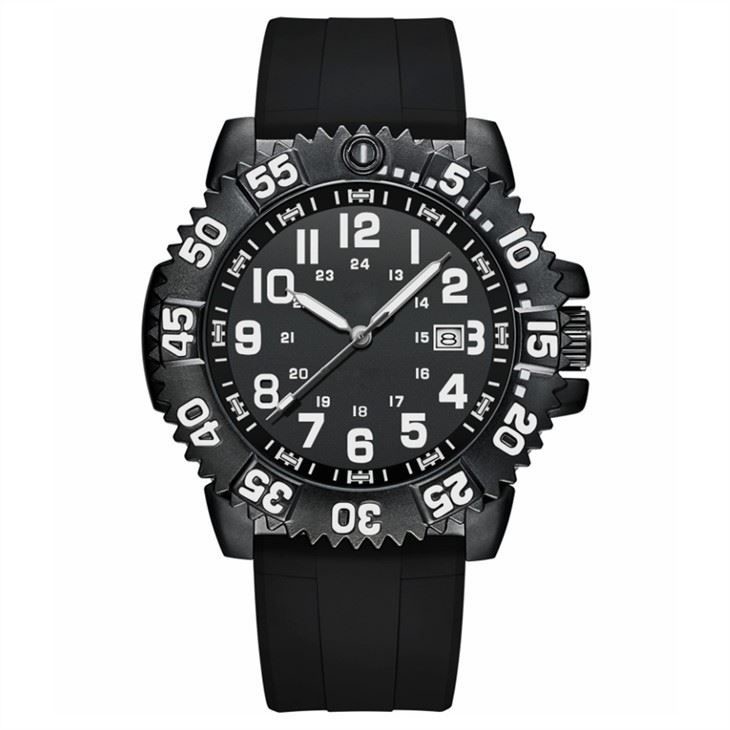 Reloj de S Digital de Pin Buckle Men del reloj del cronógrafo del deporte de la correa del silicón ' con grandes números