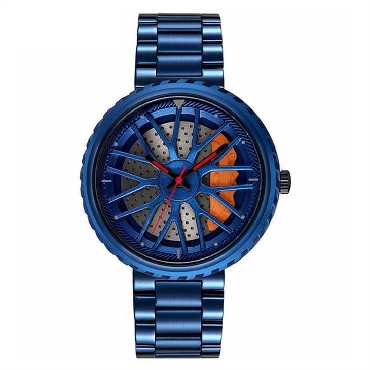 Relojes resistentes del agua del cuarzo de los hombres de acero inoxidables acodados escalonados del reloj