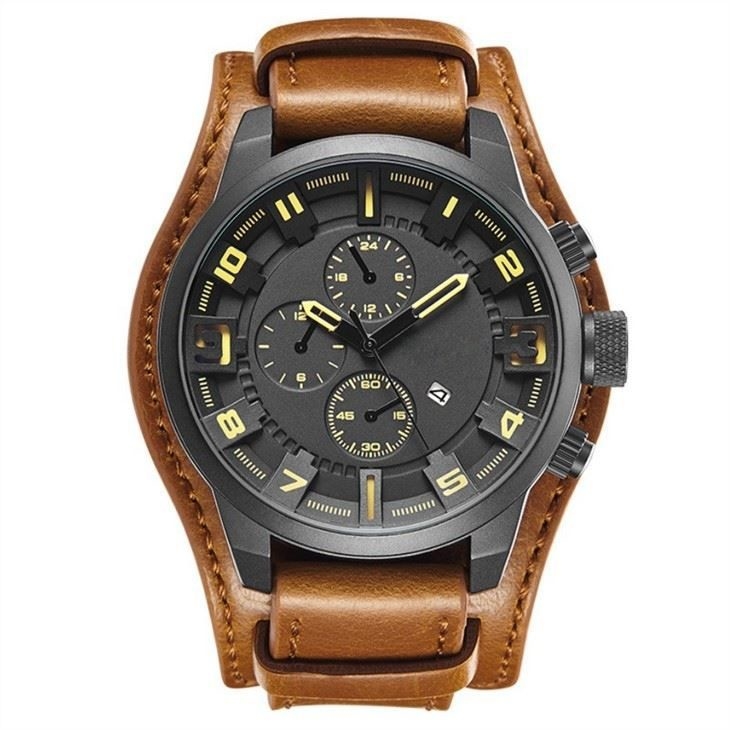 Los deportes mecánicos del vintage de Pin Buckle Minimalist Mechanical Watch miran