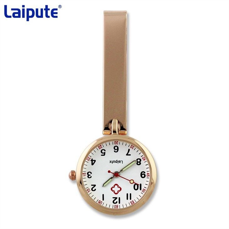 El dial redondo cuida el clip en las enfermeras de Pin Buckle Chest Watch For del reloj del mando