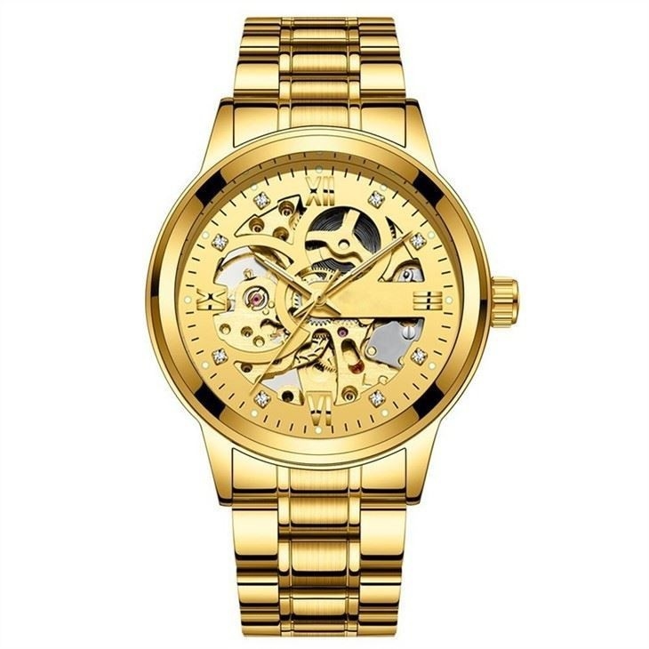 Reloj esquelético del vintage del reloj del reloj esquelético esquelético ultra fino del deporte