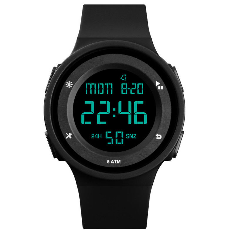 Reloj del deporte del silicón de los relojes de los pares ultrafinos multifuncionales del silicón de los deportes