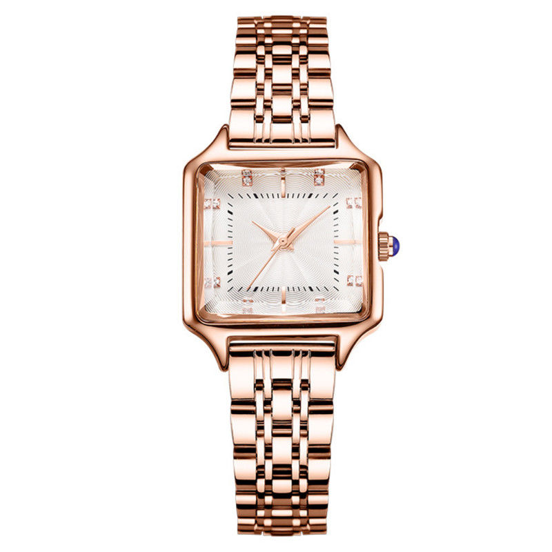 Prenda impermeable espiral de Diamond Quartz Watch 3ATM del vintage de la corona