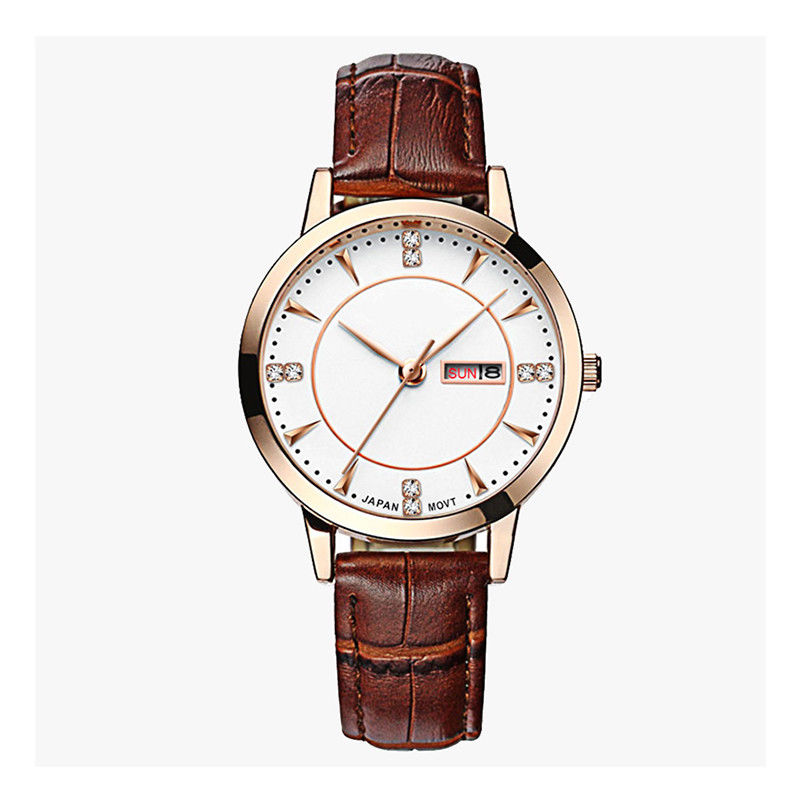 Relojes de la batería de cuarzo del ODM, prenda impermeable de acero inoxidable multicolora del reloj